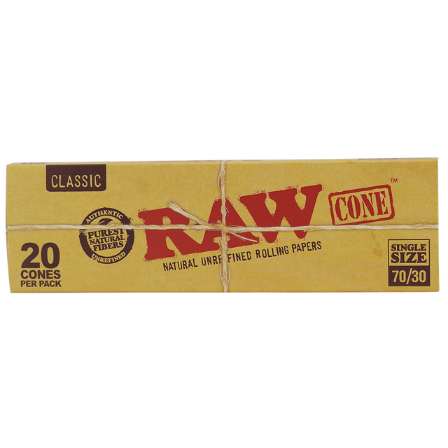 RAWthentic Classic 70mm/30mm Cones 20 Pack | 12ct Display