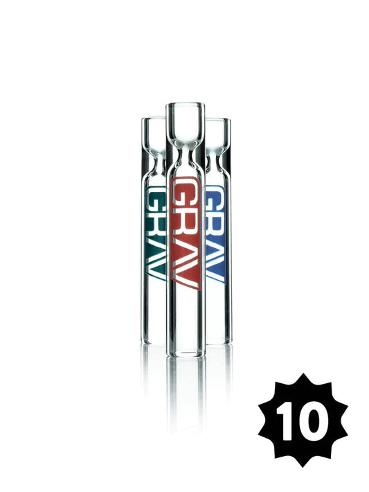 GRAV® 12MM CLEAR TASTER® | PACK OF 10 OR 50CT DISPLAY