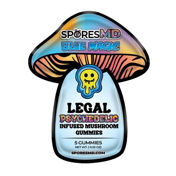 SPORESMD Psychedelic Blend Amanita Mushroom Gummies | 5 Gummy Pack | 1500MG