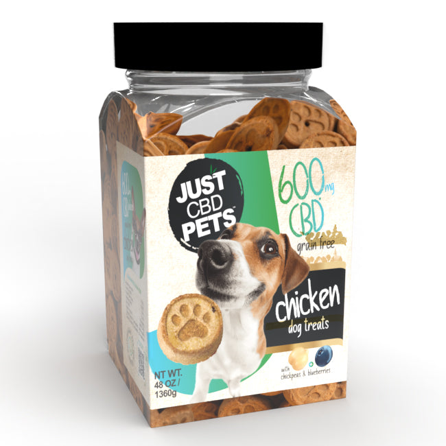 JustCBD Organic Dog Treats Jar | Multiple Strengths & Flavors