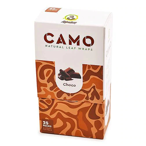 Camo Natural Leaf Wraps | 2 Pack | 25PK Display - Tobacco Free | Nicotine Free