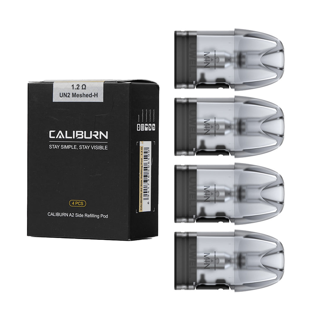 Uwell Caliburn A2 Side Refilling Pods 1.2ohm 4 counts/Pack