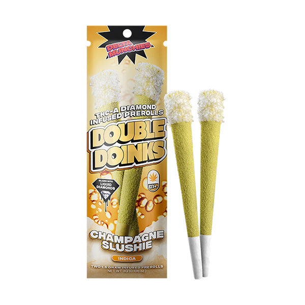 Delta Munchies Double Doinks THC-A Diamon Infused Pre-Rolls | 2 Pack