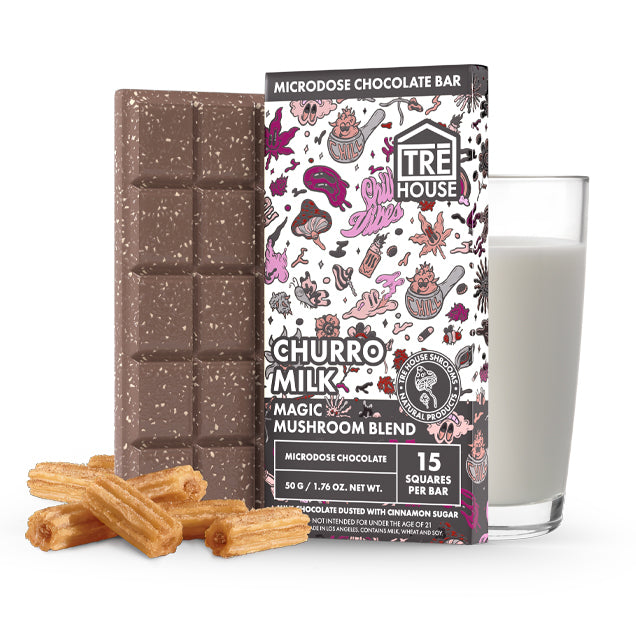 TreHouse Magic Mushroom Microdose Chocolate Bar | Box of 10 Bars