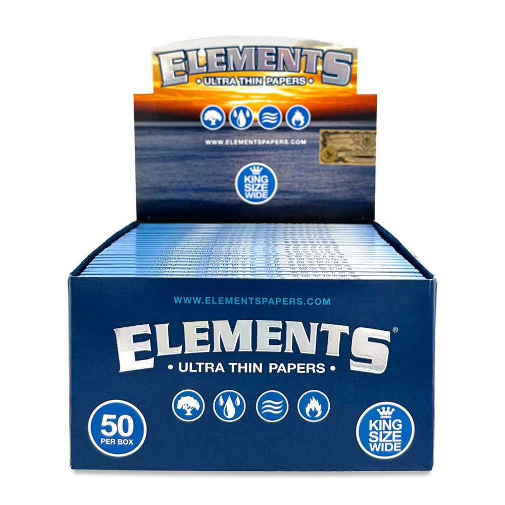 Elements Ultra Thin Rice Papers 1-1/4 / King Size / King Size Slim + Tips