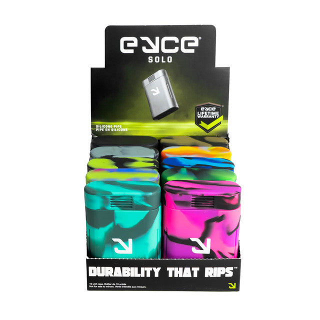 EYCE Molds SOLO One Hitter DUGOUT Kit | Platinum Cured Silicone | 10ct Assorted COLOR