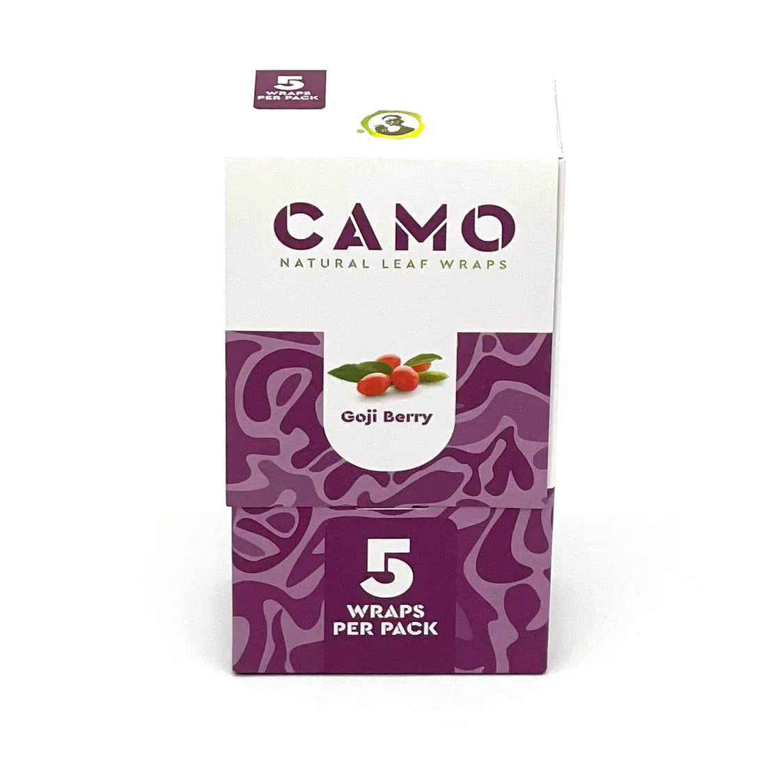 Camo Natural Leaf Wraps | 2 Pack | 25PK Display - Tobacco Free | Nicotine Free
