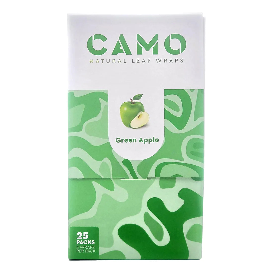 Camo Natural Leaf Wraps | 2 Pack | 25PK Display - Tobacco Free | Nicotine Free