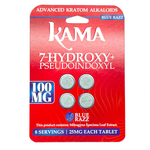 KAMA Kratom Extract 7-Hydroxy + Pseudo Tablet - 100MG