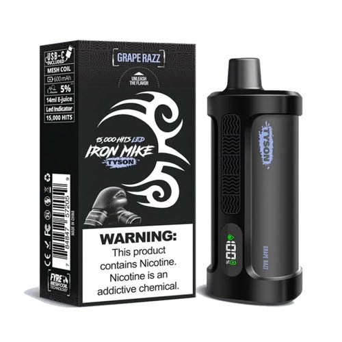 Tyson 2.0 Iron Mike Disposable Vape | 15000 Hits | Box of 5