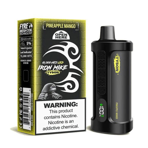 Tyson 2.0 Iron Mike Disposable Vape | 15000 Hits | Box of 5