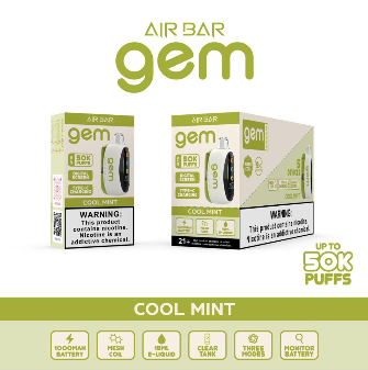 Airbar GEM 50K Puffs Disposable Vape Device | 5 Count box