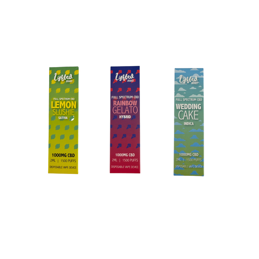LYFTED Full Spectrum CBD CBD Disposable Vape Pens | 1000MG | 2ML | 1500 Puffs