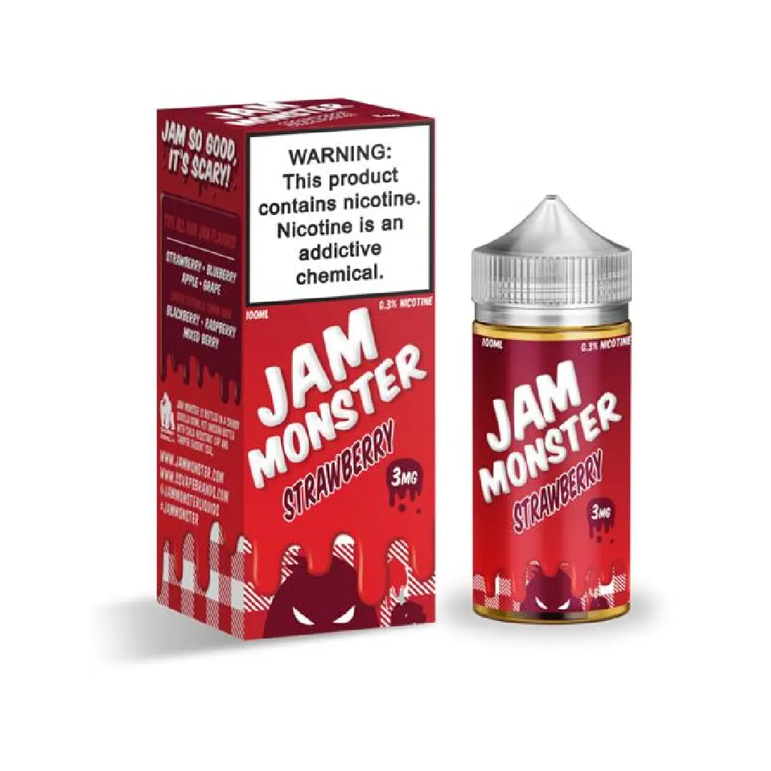 E-Liquid By Jam Monster 100ml | Assorted Flavors | 3MG