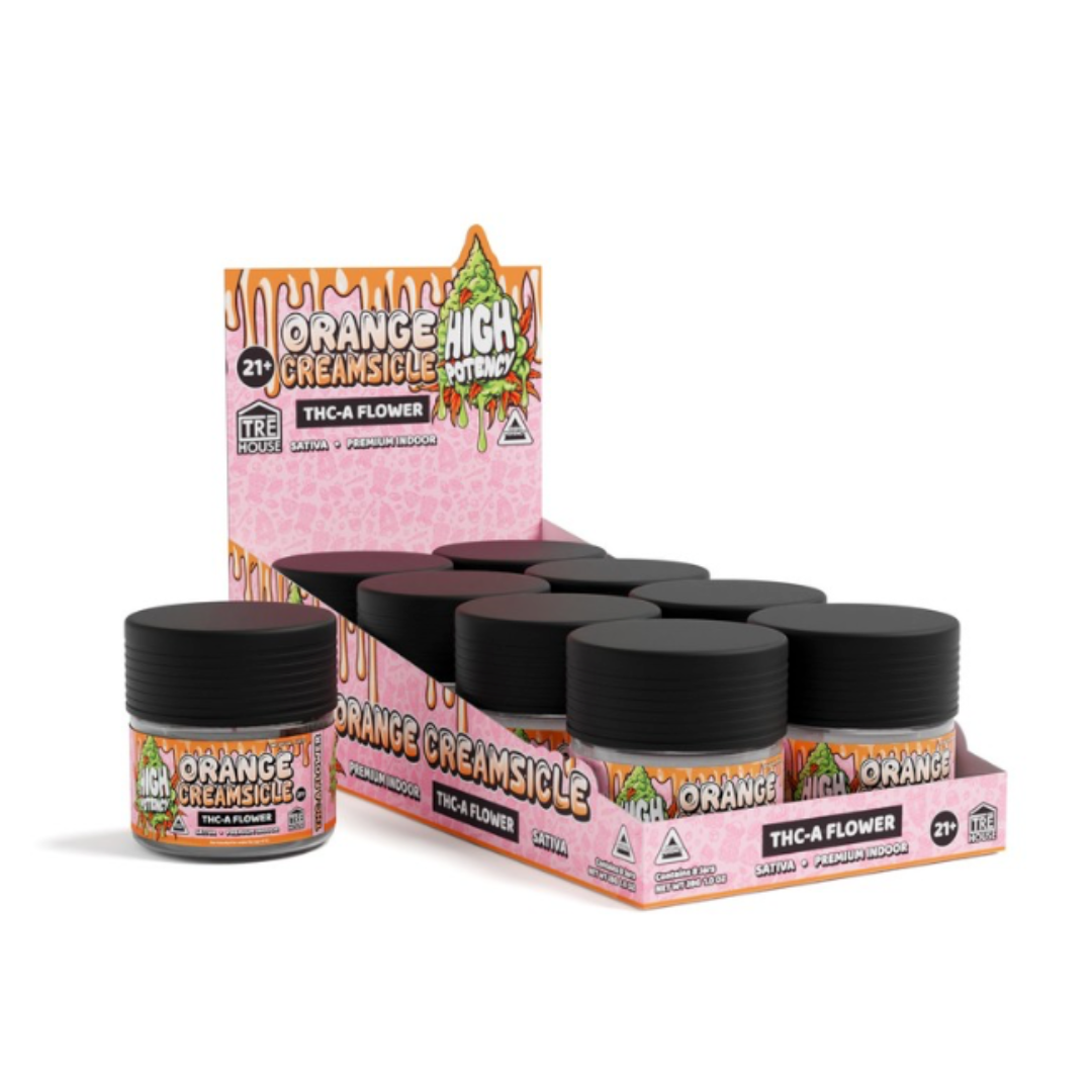 Trehouse High Potency THCa Flower | 3.5G Jars | 8 Count Display