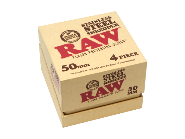 RAWthentic Stainless Steel 4PC 60MM Shredder | Weighs 1LB