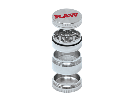 RAWthentic Stainless Steel 4PC 60MM Shredder | Weighs 1LB