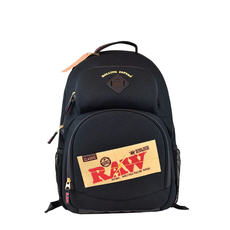 RAWthentic Rolling Papers X Raw Backpack / BakePack - Smell Proof