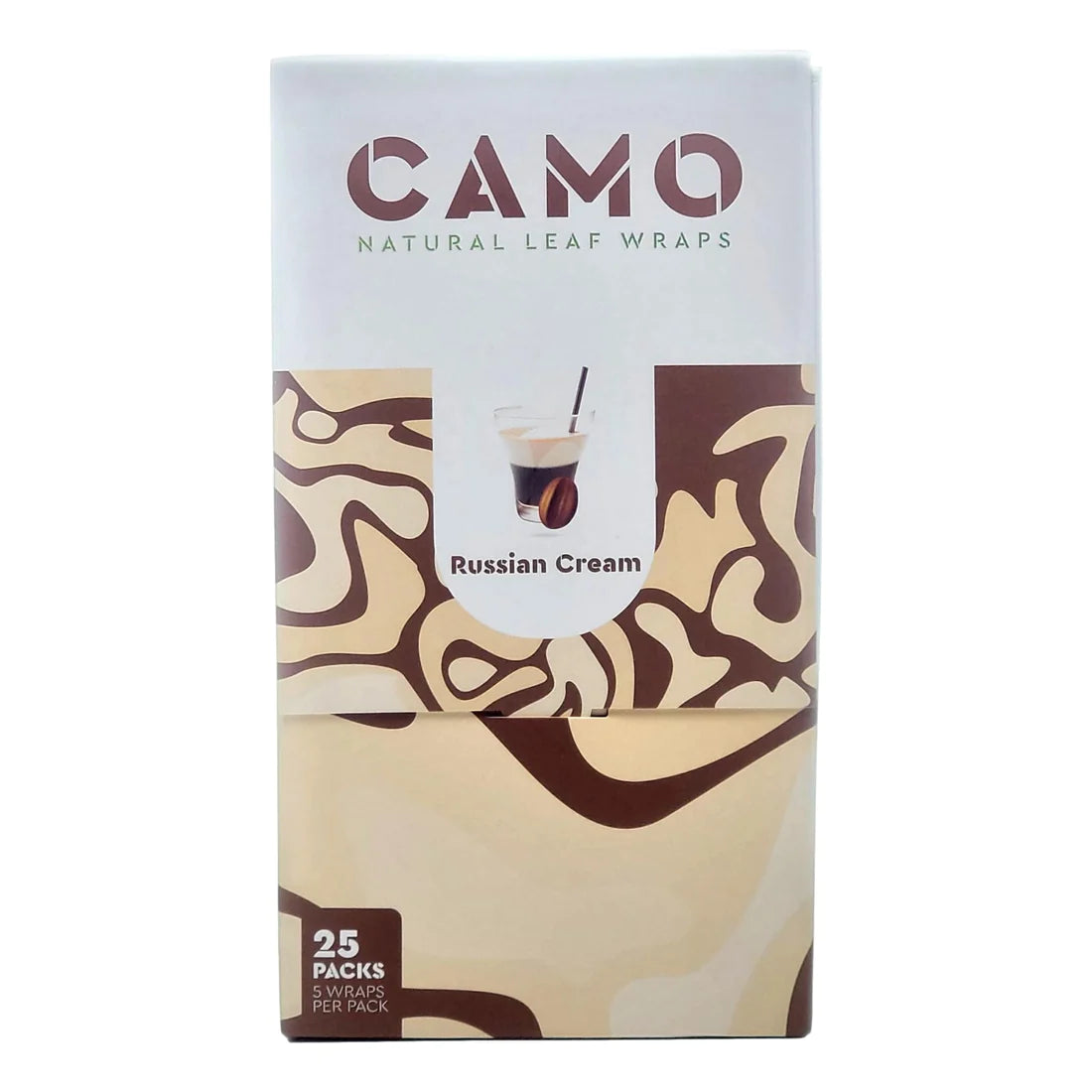 Camo Natural Leaf Wraps | 2 Pack | 25PK Display - Tobacco Free | Nicotine Free
