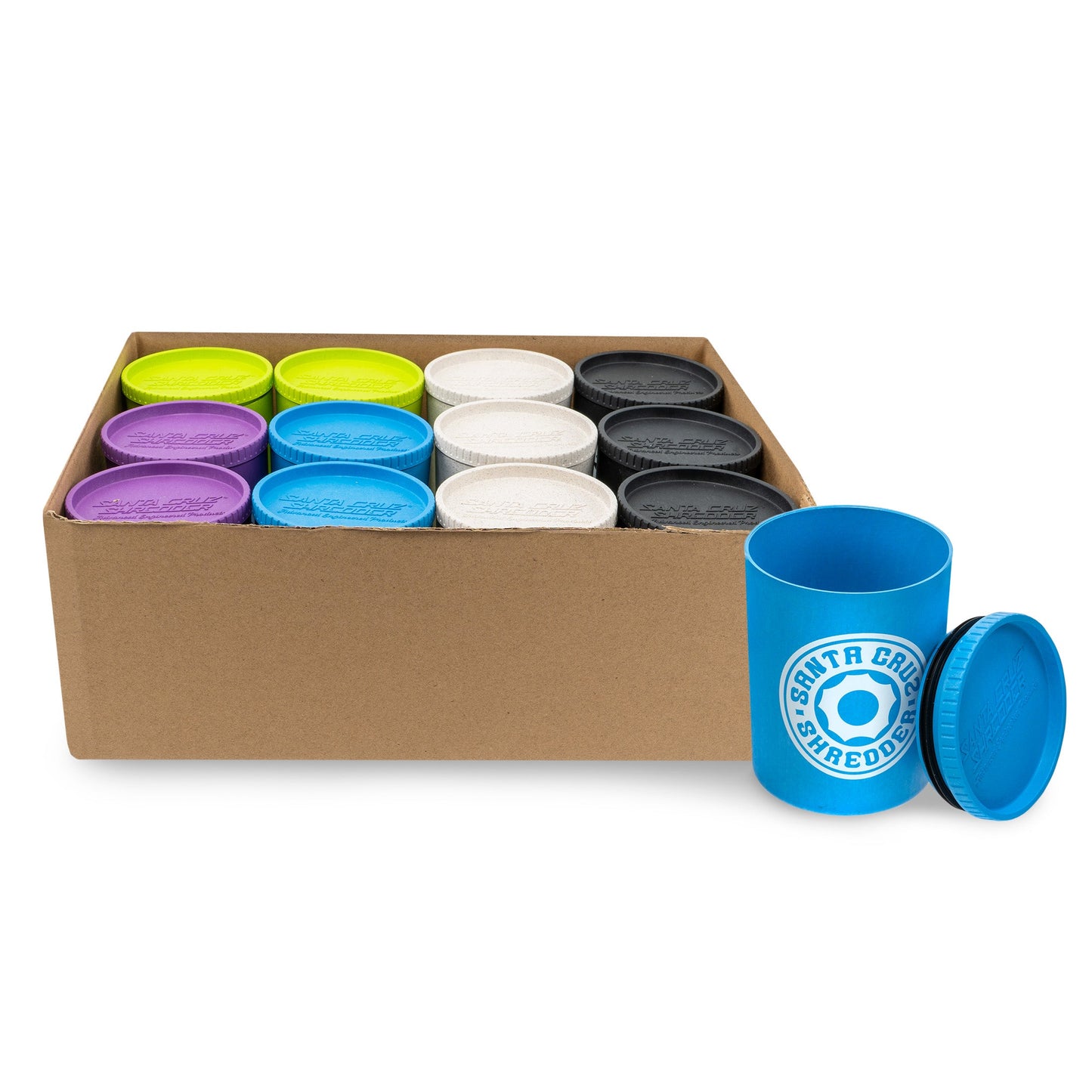 Santa Cruz Shredder Hemp Stash Jar Assorted 12ct Display