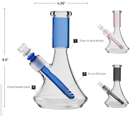 GRAV® DECO BEAKER BONG |SMALL | MEDIUM | LARGE