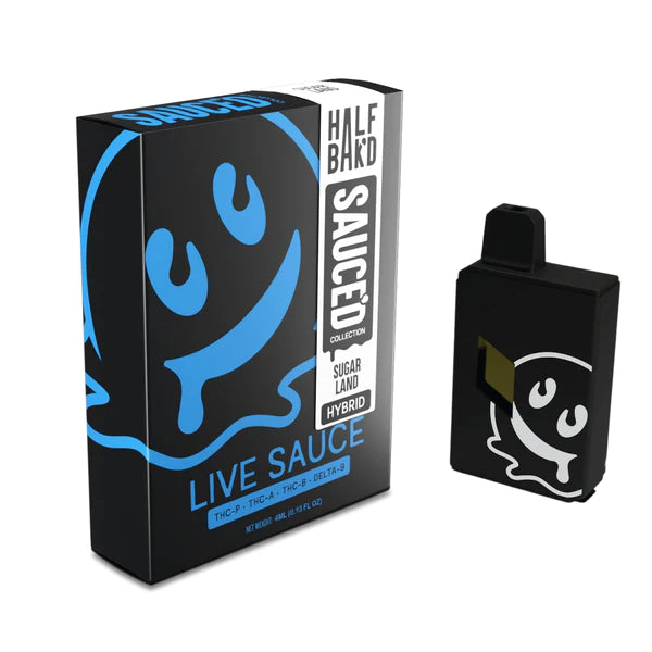 HALF BAK'D THCa LIVE SAUCE BY SAUC'D COLLECTION 4 GRAM DISPOSABLES