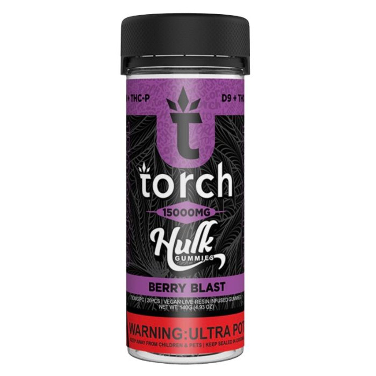 Torch Hulk Live Resin Gummies 15000mg | 750MG Per Gummy | 20 CountJar