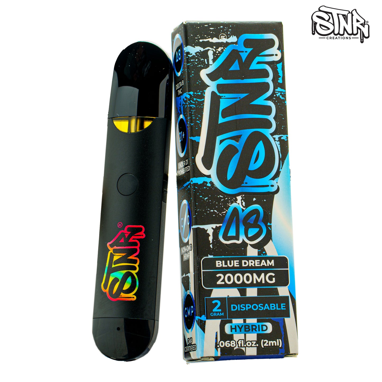 STNR CREATIONS DELTA 8 DISPOSABLE 2GRAM 2000MG VAPE PEN