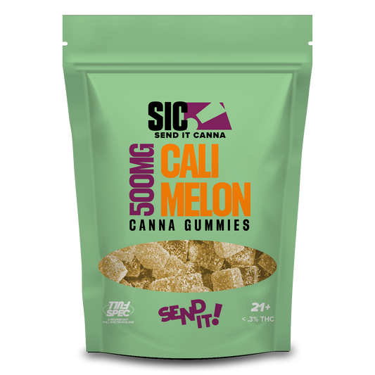 Full Send It Canna Gummies 500MG 15 Pcs Per Pouch - 5 Pouches Per Box
