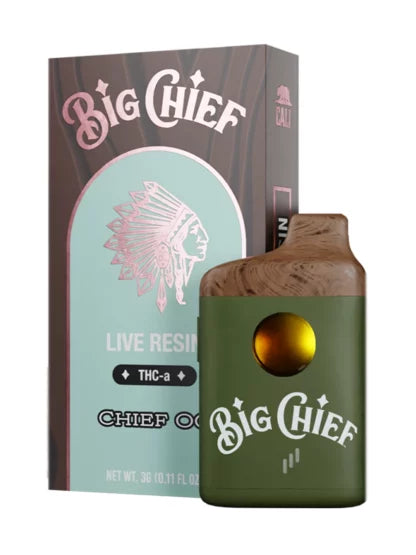Cali x Big Chief Live Resin THCa 3G Disposable Vape