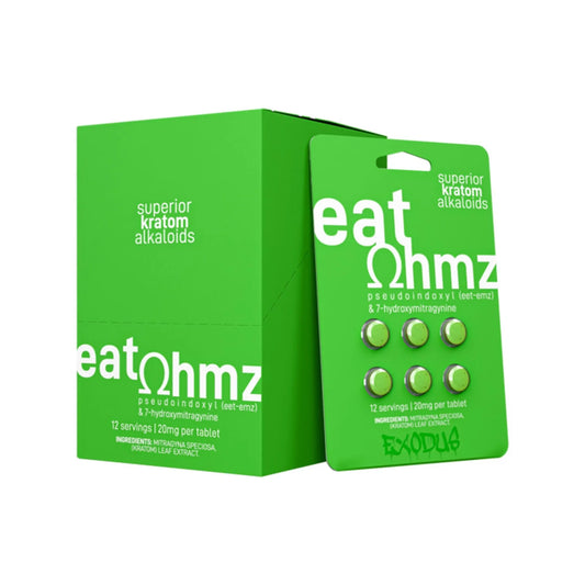 Eat Ohmz Pseudoindoxyl + 7-Hydroxymitragynine Extract Tablets 20mg | 6 Packs Per Box
