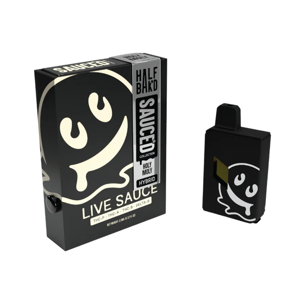 HALF BAK'D THCa LIVE SAUCE BY SAUC'D COLLECTION 4 GRAM DISPOSABLES