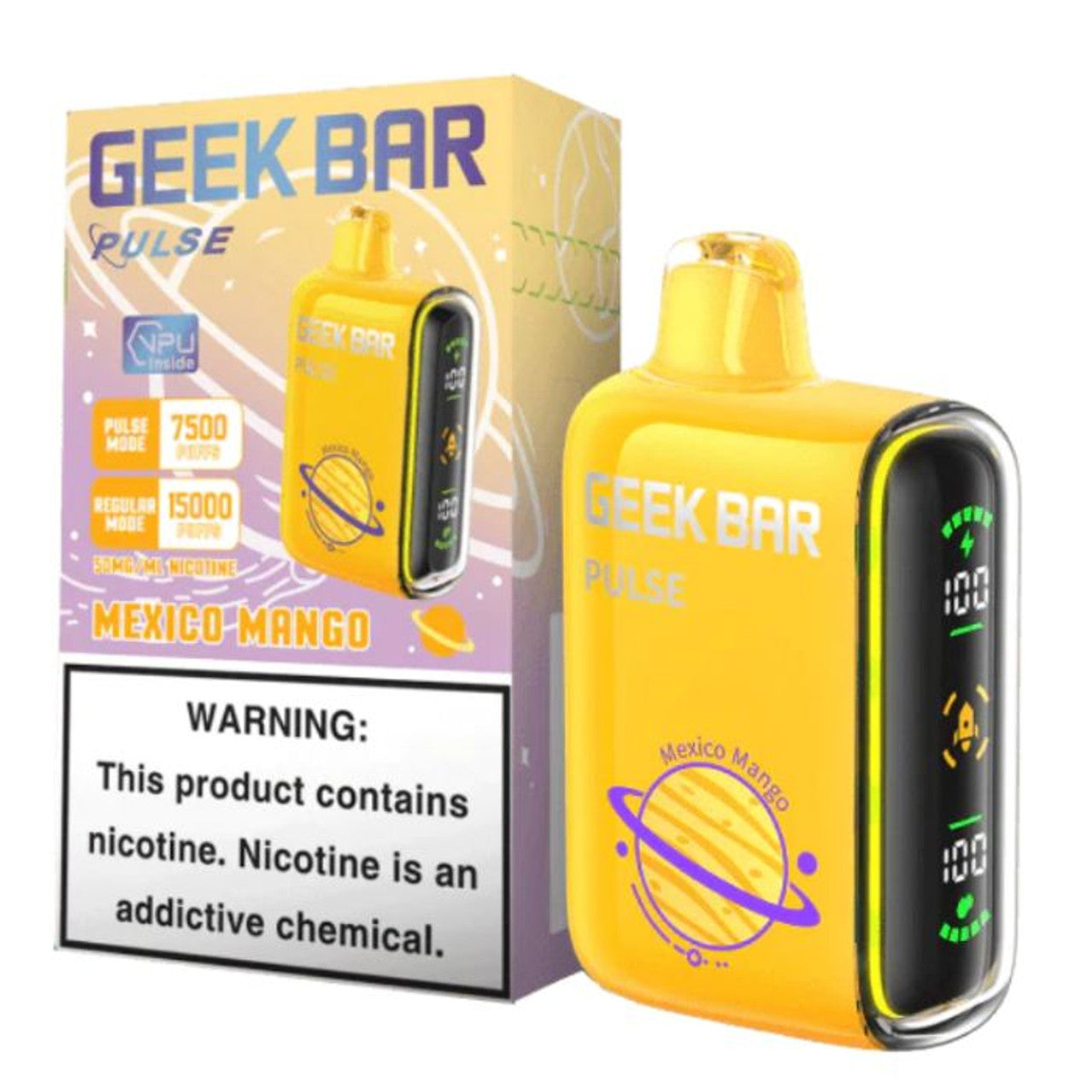 Geek Bar Pulse Disposable 5% Nicotine Vape | 15000 Puffs | 5 pack