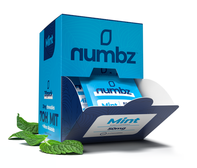 🔥NUMBZ 7OH MIT + Minor Alkaloids Chewables | 2 x 25MG Tablets Per Pack \ 20 Packs