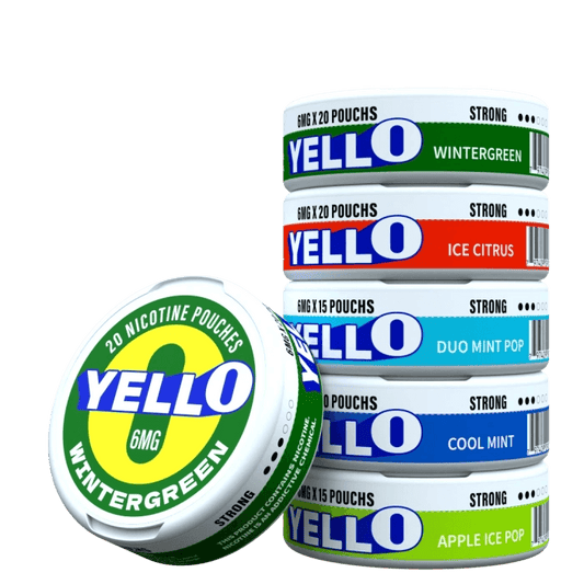 YELLO Nicotine Pouch | Mix flavor 5 Pack | 6MG and 9MG