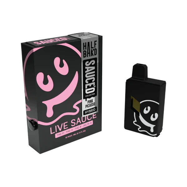 HALF BAK'D THCa LIVE SAUCE BY SAUC'D COLLECTION 4 GRAM DISPOSABLES