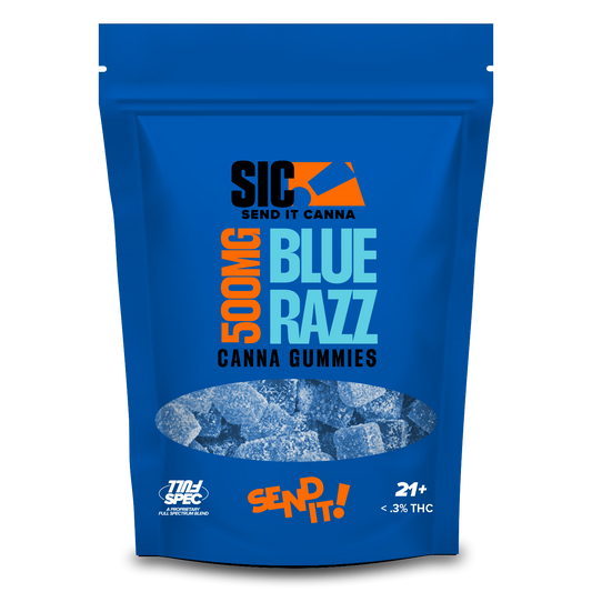 Full Send It Canna Gummies 500MG 15 Pcs Per Pouch | 5 Pouches Per Box