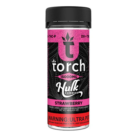 Torch Hulk Live Resin Gummies 15000mg | 750MG Per Gummy | 20 CountJar