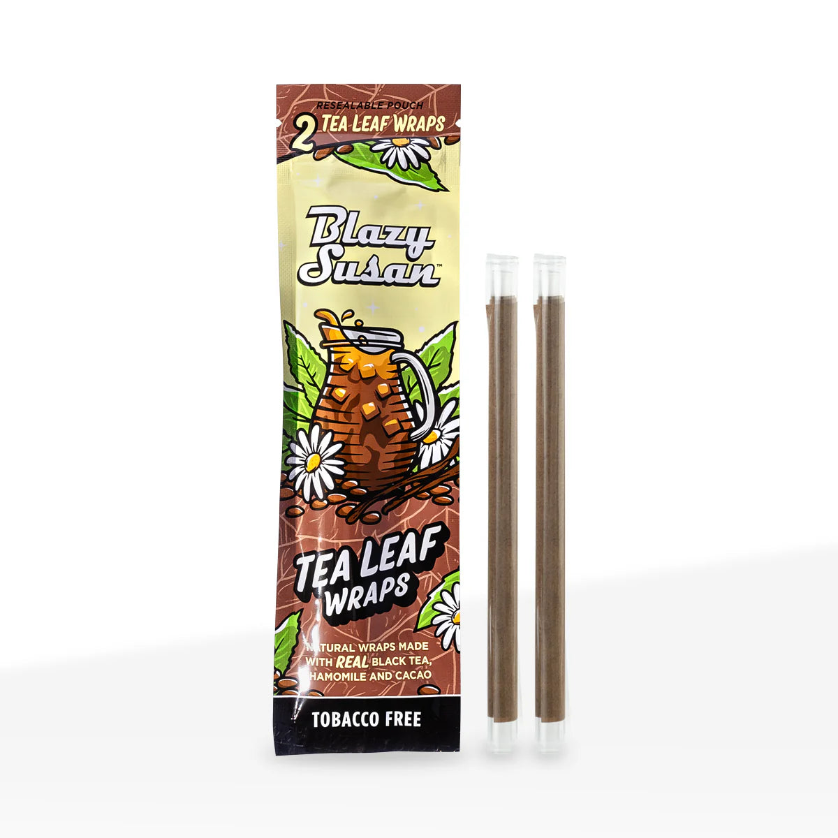 Blazy Susan Tea Leaf Tobacco & Nicotine Free Blunt Wraps & King Size Cones