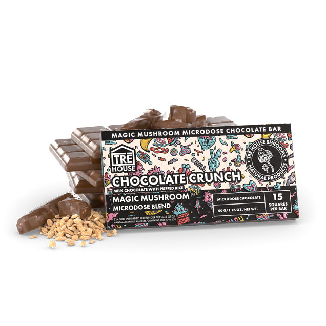 TreHouse Magic Mushroom Microdose Chocolate Bar | Box of 10 Bars