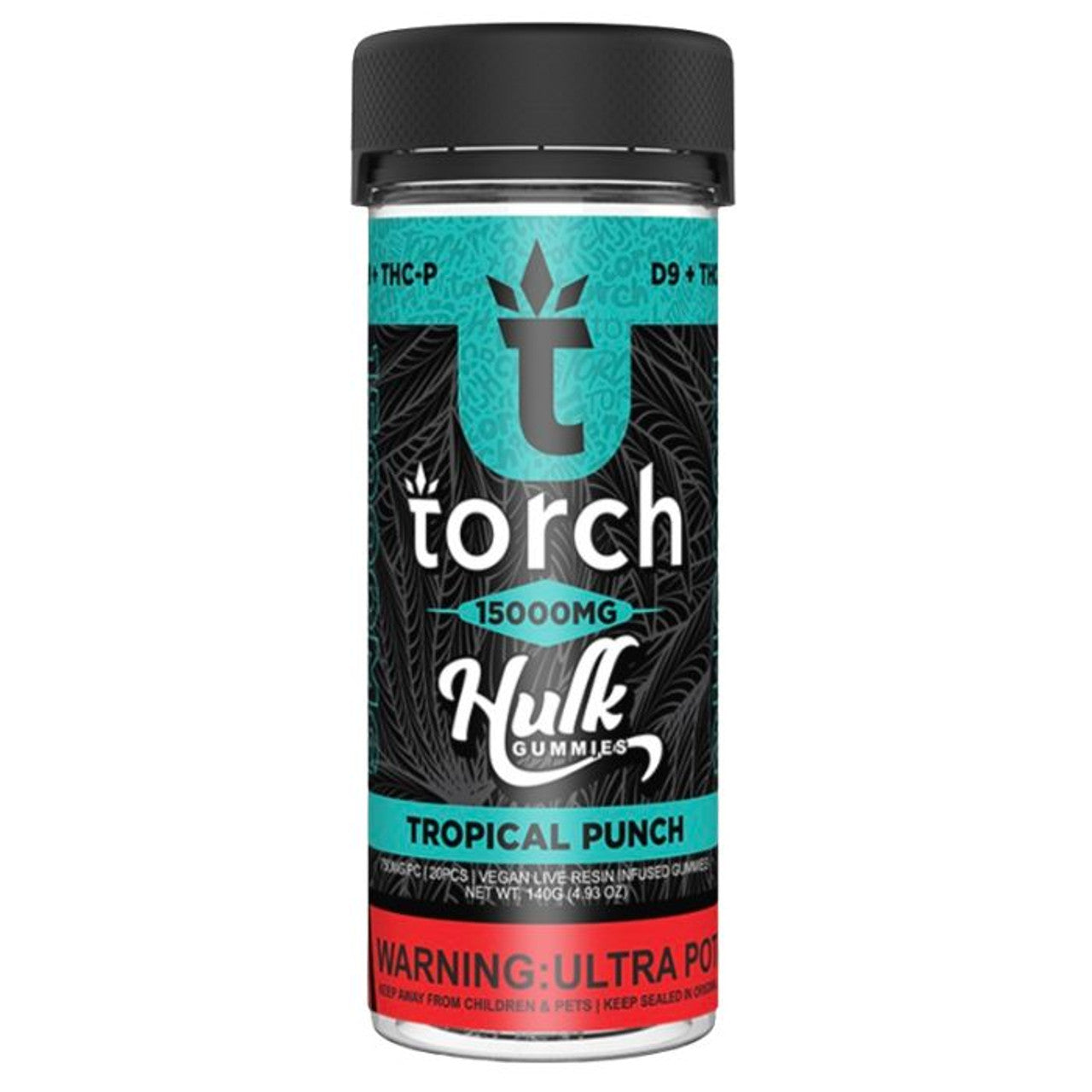 Torch Hulk Live Resin Gummies 15000mg | 750MG Per Gummy | 20 CountJar
