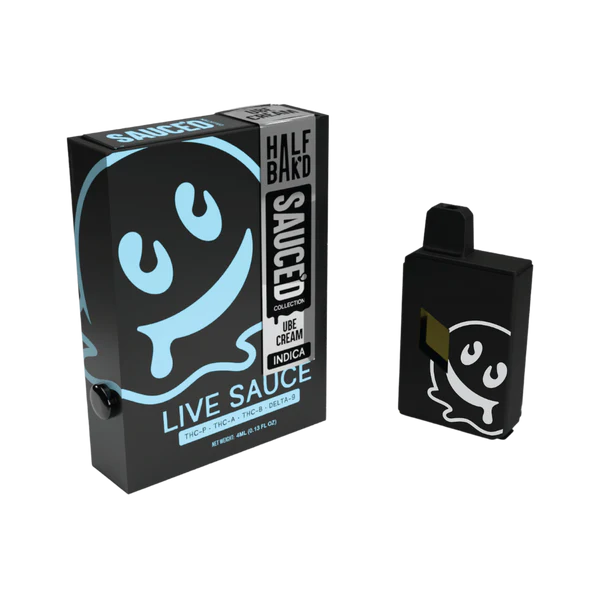 HALF BAK'D THCa LIVE SAUCE BY SAUC'D COLLECTION 4 GRAM DISPOSABLES