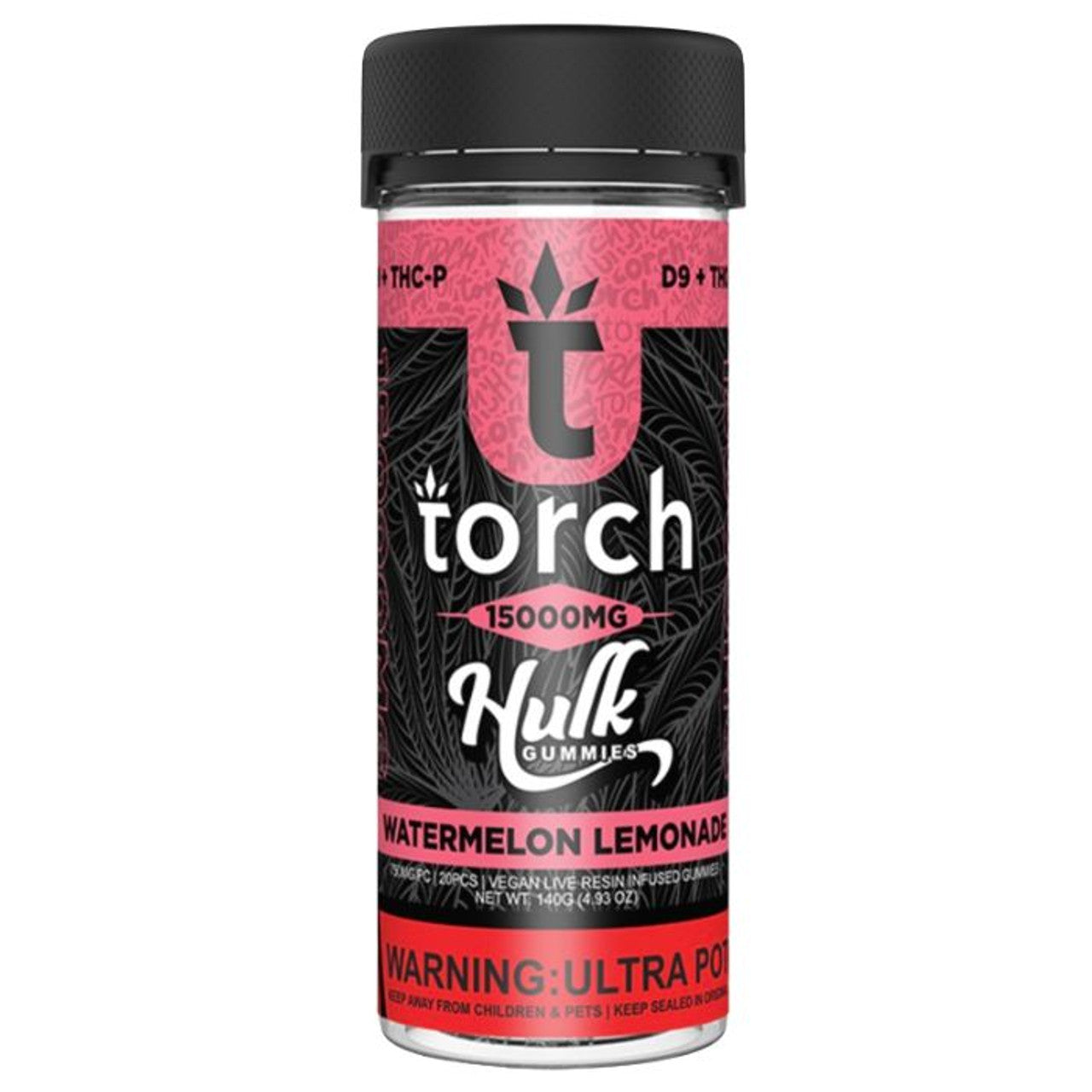 Torch Hulk Live Resin Gummies 15000mg | 750MG Per Gummy | 20 CountJar