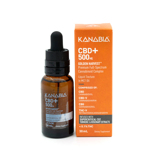 Kanabia Full-Spectrum CBD Oil with Turmeric & Rosemary Extract CO2 Infused