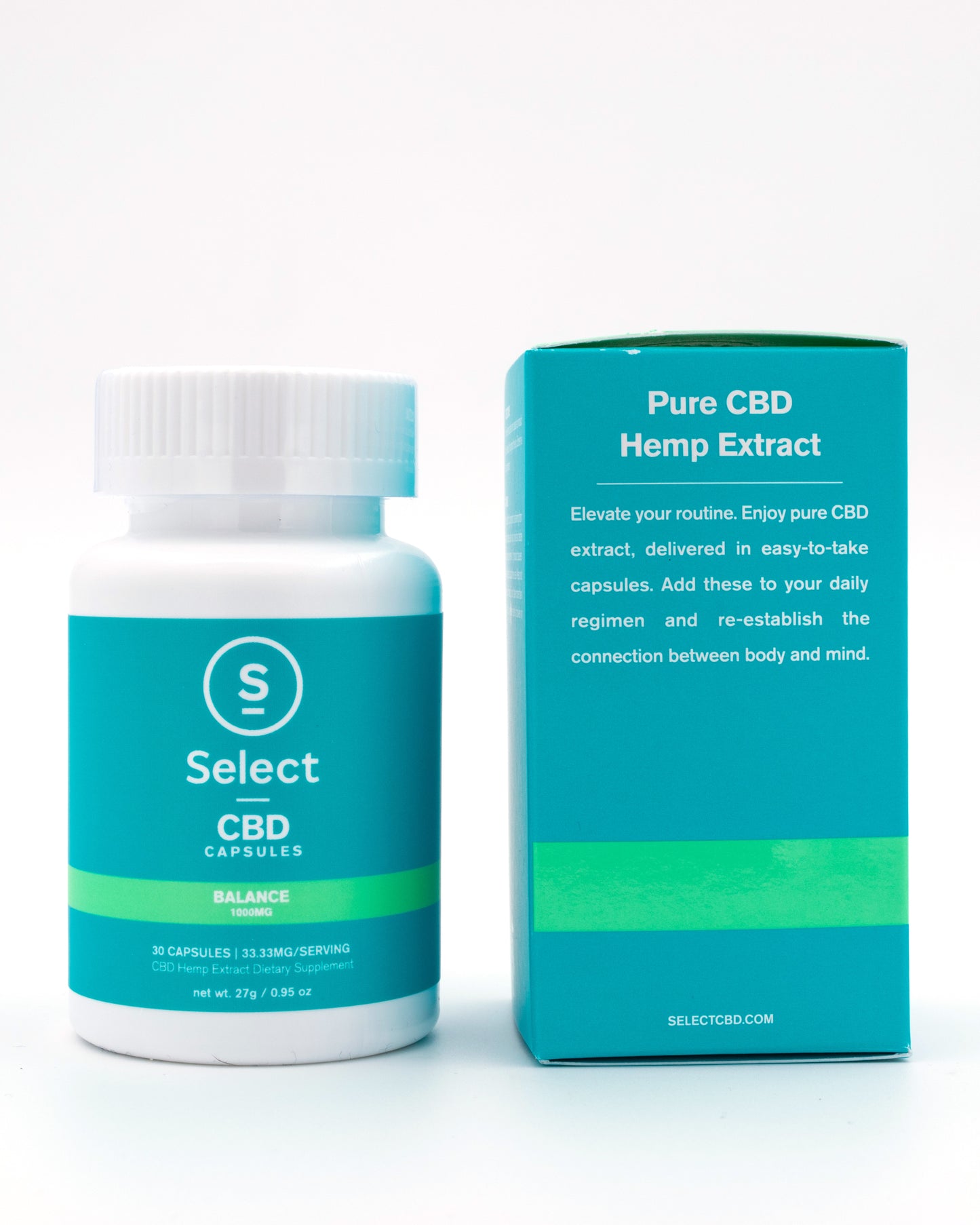 Select CBD Gel Capsules 30ct 1000MG Bottle