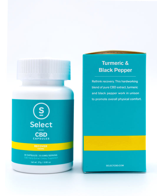 Select CBD Gel Capsules 30ct 1000MG Bottle