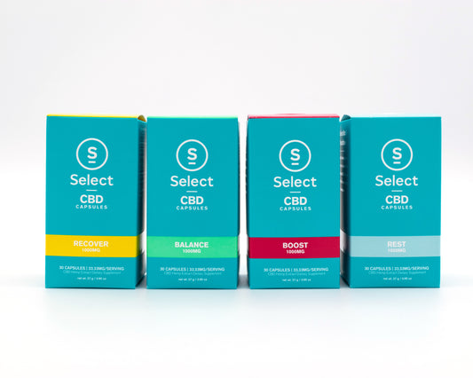 Select CBD Gel Capsules 30ct 1000MG Bottle