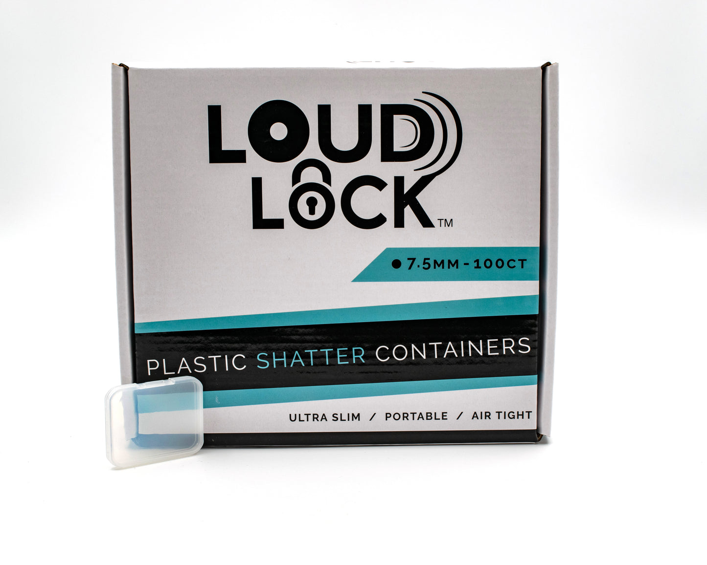 Loud Lock Plastic Shatter Containers 100ct