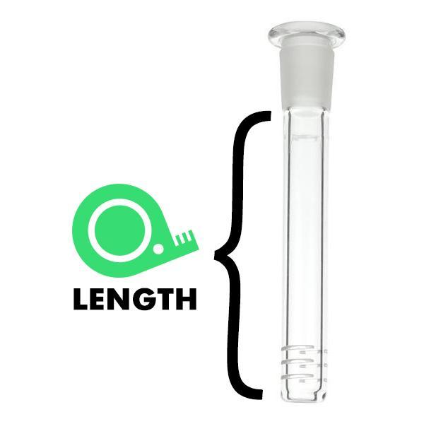 OTG USA Made 4" Downstems with Purple Haze Logo 18MM M-to-F 14MM