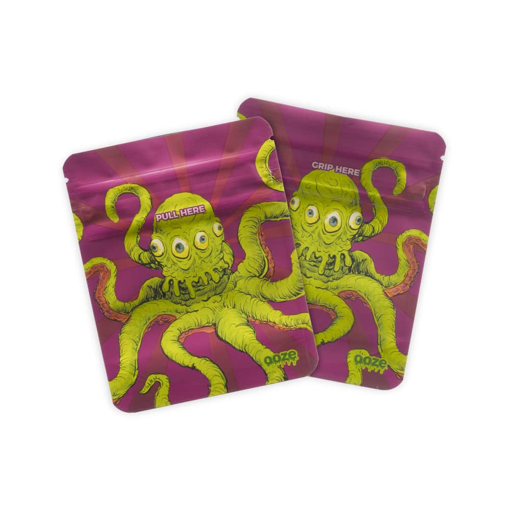 Ooze Designer Mylar Bags - 1 Oz - 10pk - 12ct Display